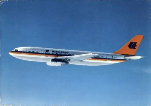 Ak Passagierflugzeug der Hapag Lloyd, Airbus A 300 B 4