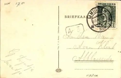 Ak Ijmuiden Nordholland, Leuchtturm, Semaphor