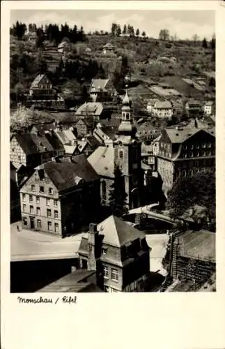 Ak Monschau Montjoie in der Eifel, Teilansicht, Kirche