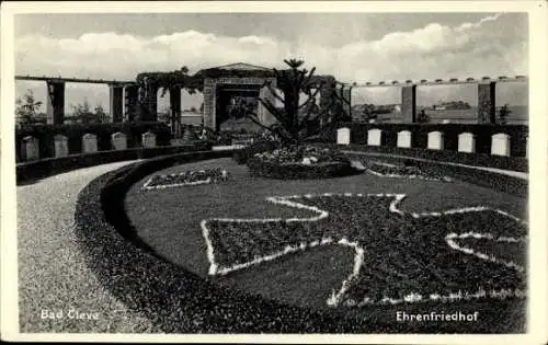 Ak Bad Cleve Kleve am Niederrhein, Ehrenfriedhof