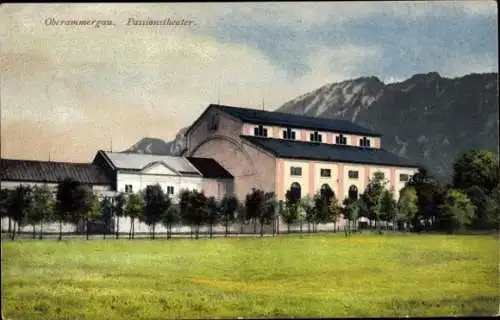 Ak Oberammergau in Oberbayern, Passionstheater