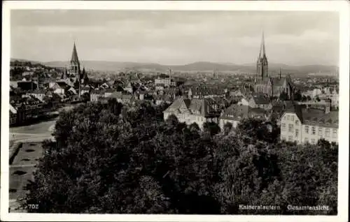 Ak Kaiserslautern in der Pfalz, Gesamtansicht, Kirchtürme