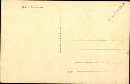 Ak Jena in Thüringen, Fuchsturm