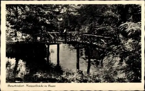 Ak Burgsteinfurt Steinfurt im Münsterland, Knüppelbrücke, Bagno