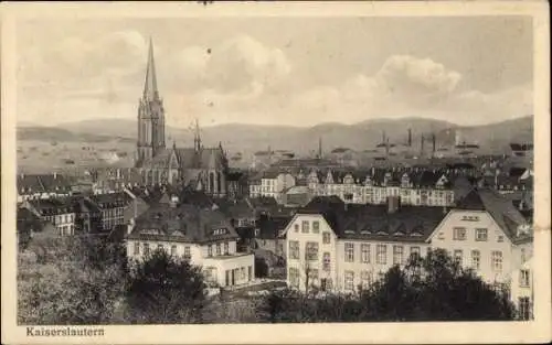 Ak Kaiserslautern in der Pfalz, Stadtpanorama, Kirche