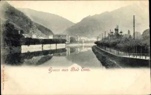 Ak Bad Ems an der Lahn, Teilansicht