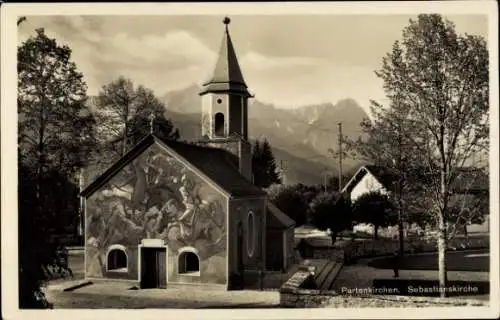 Ak Garmisch Partenkirchen in Oberbayern, Sebastianskirche