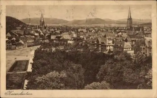 Ak Kaiserslautern in der Pfalz, Gesamtansicht, Kirche