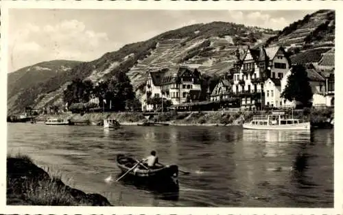 Ak Assmannshausen Rüdesheim Rhein, Gasthof Krone