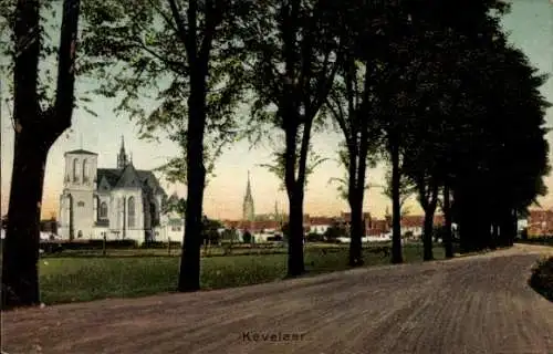 Ak Kevelaer am Niederrhein, Teilansicht, Kirche