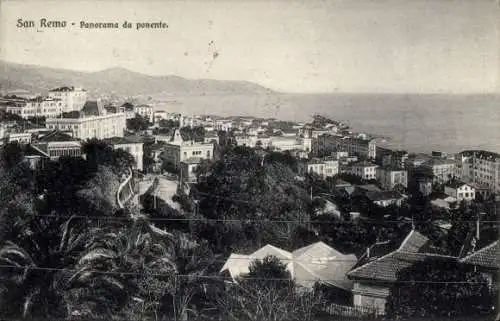 Ak San Remo Ligurien, Panorama da ponente