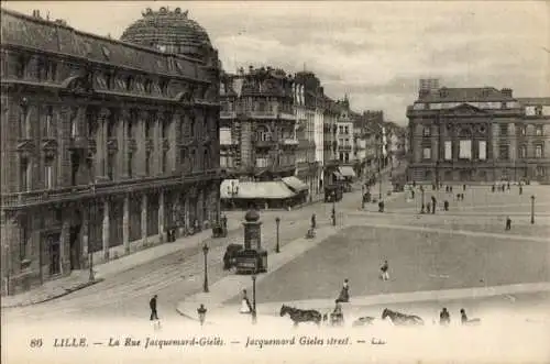 Ak Lille Nord, Rue Jacquemard-Gieles