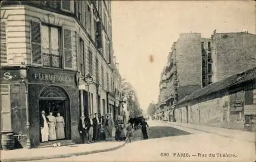 Ak Paris XV Vaugirard, Rue du Théâtre, Le Maresquier