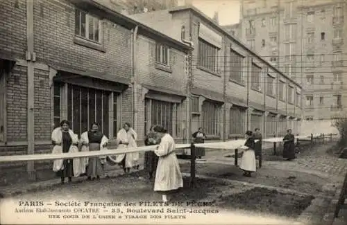 Ak Observatorium Paris XIV, Boulevard Saint Jacques, Societe Francaise des Filets de Peche