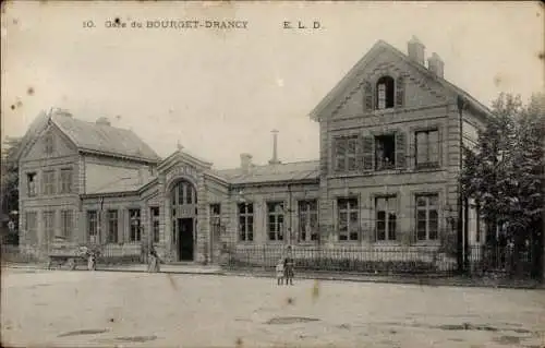 Ak Bourget Drancy Seine Saint Denis, Bahnhof