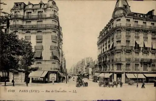 Ak Paris XVII, Rue de Courcelles