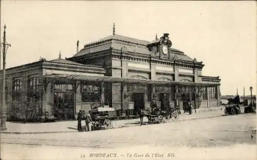 Ak La Bastide Bordeaux Gironde, Bahnhof