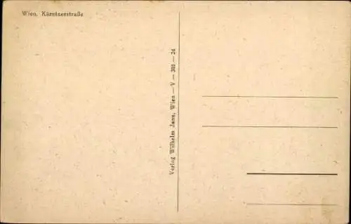 Ak Wien 1 Innere Stadt, Kärntnerstraße