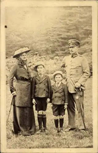Ak Hessischer Opfertag, Großherzog Ernst Ludwig mit Familie