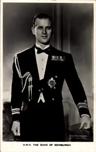 Ak Prinz Philip, Duke of Edinburgh, Portrait, Uniform