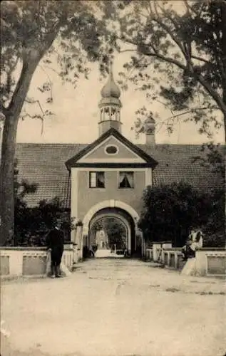 Ak Damp in Schleswig Holstein, Schloss, Torbogen