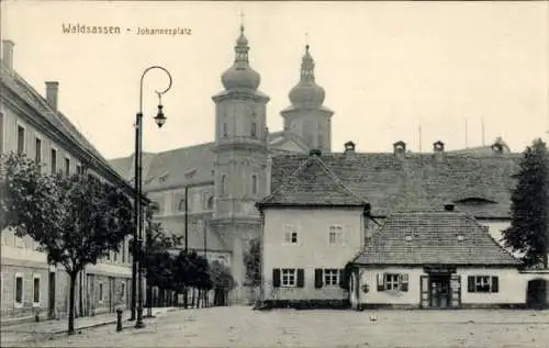 Ak Waldsassen in der Oberpfalz, Johannesplatz