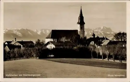 Ak Aufkirchen Berg am Starnberger See Oberbayern, Kirche