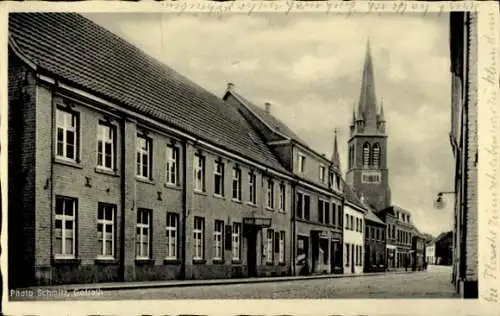 Ak Oedt Grefrath am Niederrhein, Teilansicht, Hotel Streit
