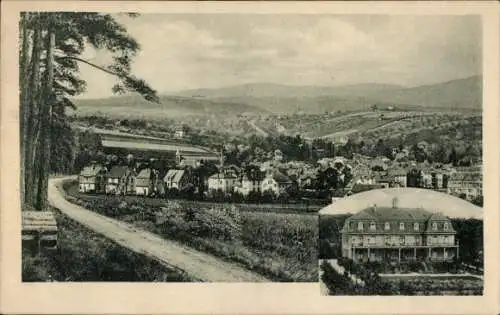 Ak Bad Soden am Taunus Hessen, Genesungsheim der Farbwerke Höchst, Panorama