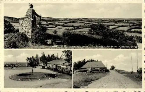 Ak Ascheffel im Kreis Eckernförde, Bismarckdenkmal auf dem Aschberg, Hüttener Berge