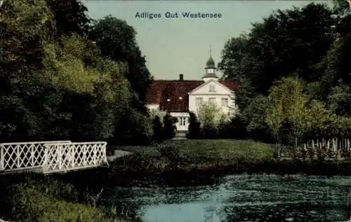 Ak Westensee in Holstein, adliges Gut Westensee