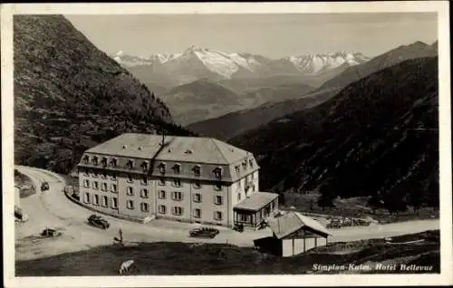 Ak Simplon Kulm Kanton Wallis, Hotel Bellevue