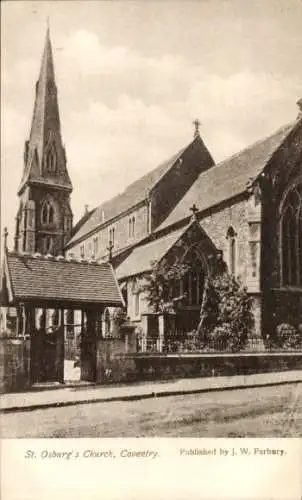 Ak Coventry West Midlands England, St. Osburg's Church