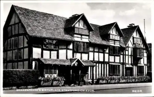 Ak Stratford upon Avon Warwickshire England, Shakespeares Geburtsort