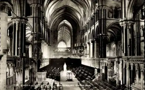 Ak Canterbury Kent England, Kathedrale, Der Chor