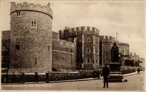 Ak Windsor Berkshire England, Schloss Windsor, Castle Hill