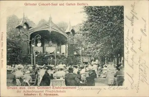 Ak Berlin Friedrichshain, Konzert-Etablissement der Aktienbrauerei