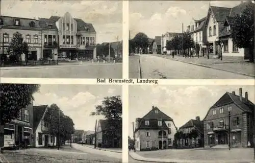 Ak Bad Bramstedt in Holstein, Landweg, Ortspartien