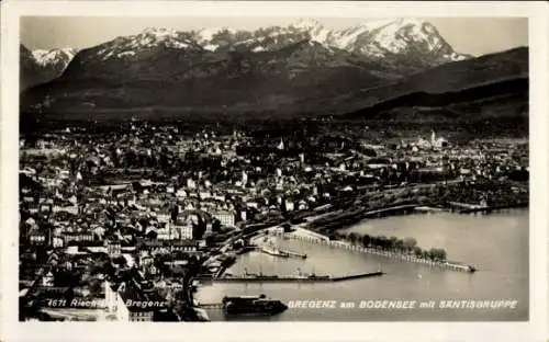 Ak Bregenz am Bodensee Vorarlberg, Panorama, Säntisgruppe
