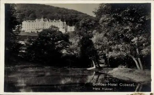 Ak Wien 19. Döbling, Reisenberg, Cobenzl, Schloss-Hotel, Inh. Hans Hübner