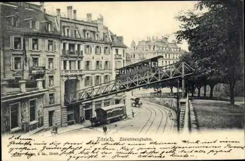 Ak Zürich Stadt Schweiz, Zürichbergbahn