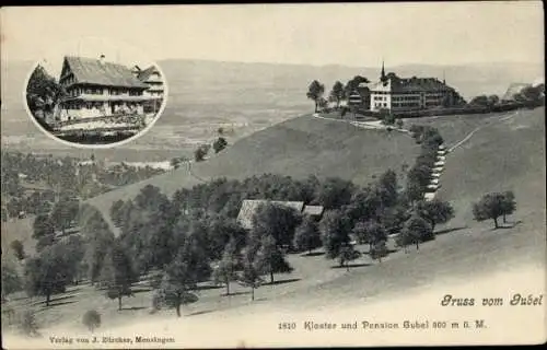 Ak Menzingen Kt Zug Schweiz, Kloster, Pension Gubel