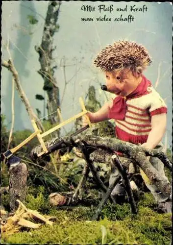 12 Ansichtskarten Mecki Igel, verschiedene Ansichten