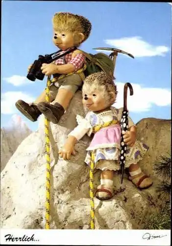 12 Ansichtskarten Mecki Igel, verschiedene Ansichten