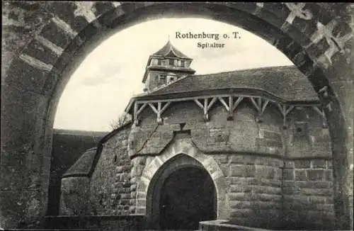 11 AK Rothenburg ob der Tauber Mittelfranken, Markustum, Kobolzellertor, Spitaltor, Burgtor
