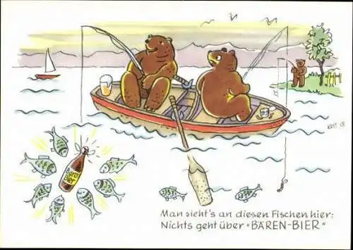 9 Ansichtskarten Bärenbier Schwenningen im Umschlag