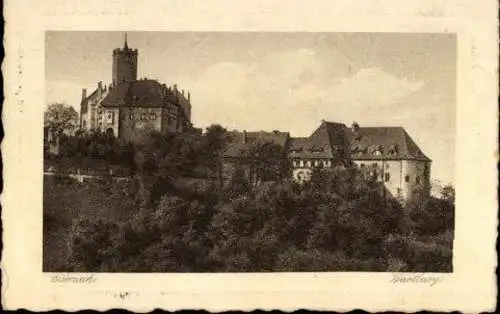 15 Ak Lutherstadt Eisenach in Thüringen, Wartburg, Burghof, Landgrafenzimer