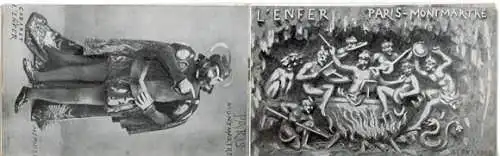 1 Heft mit 4 Abbildungen Paris XVIII Montmartre, L`Enfer (Hell) Cabaret Unique Au Monde