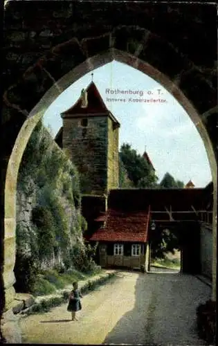 10 alte Ak Rothenburg ob der Tauber Mittelfranken, diverse Ansichten