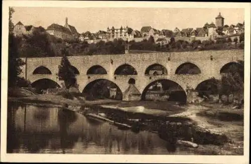 10 alte Ak Rothenburg ob der Tauber Mittelfranken, diverse Ansichten